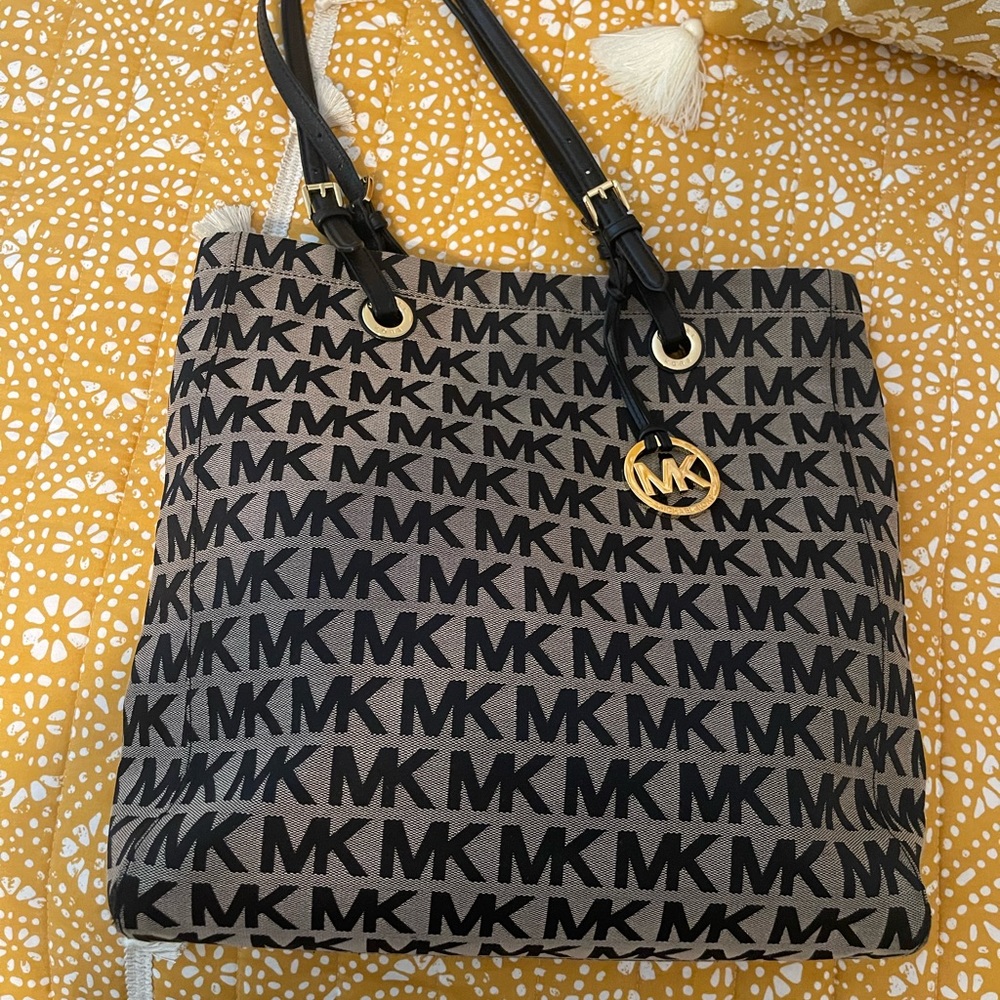 Michael Kors Black Monogram Tote